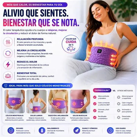CINTURÓN TÉRMICO PARA CÓLICOS MENSTRUALES