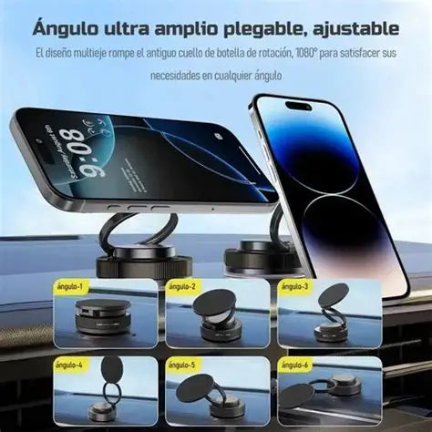 SOPORTE MAGNETICO 360° NEGRO PARA CELULAR
