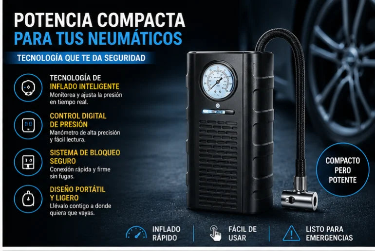 INFLADOR PORTATIL 12V - VELOCITY AIR-GUARD